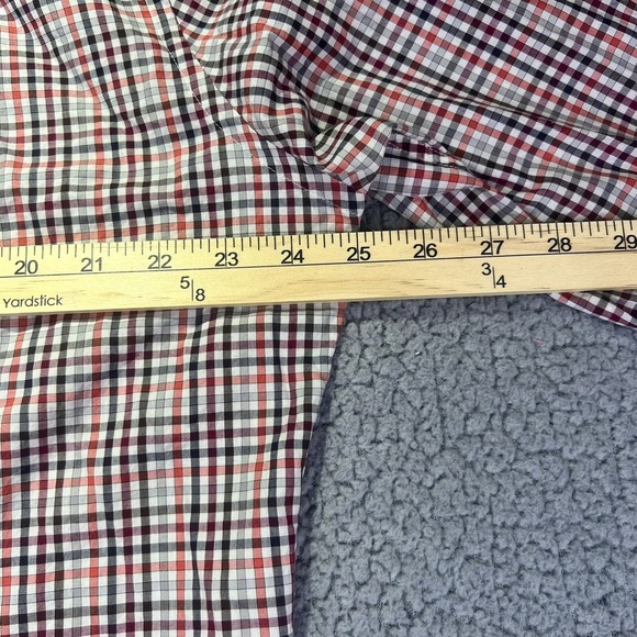 PETER MILLAR Button Up Shirt MENS LG checked plaid 100% COTTON Preppy Adult - Picture 7 of 10